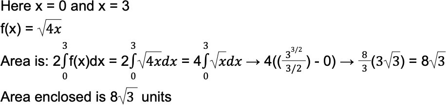 Area calculation example 1